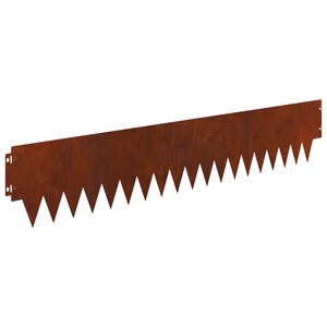 vidaXL Obrubn&iacute;k tr&aacute;vnika 30 ks 103 x 20 cm Oceľ Hrdzav&yacute;