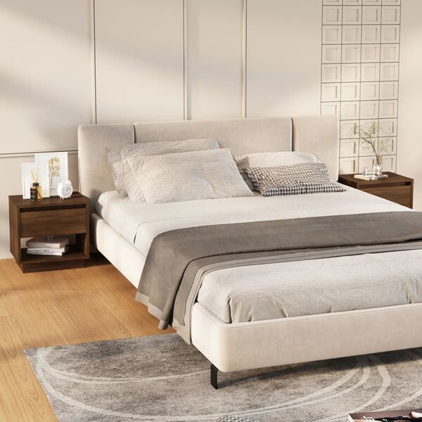 vidaXL Nočn&eacute; stol&iacute;ky 2 ks hned&yacute; dub 45x34x44 cm drevotrieska