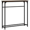 vidaXL Konzolov&yacute; stol&iacute;k hned&yacute; dub 75x19,5x75 cm kompozitn&eacute; drevo