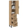 vidaXL Highboard Remeseln&yacute; dub 34,5 x 34 x 180 cm Kompozitn&eacute; drevo
