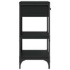 vidaXL Konzolov&yacute; stol&iacute;k čierny 75x34,5x75 cm kompozitn&eacute; drevo