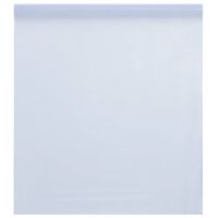 vidaXL Okenná fólia statická matná transparentná biela 45x1000 cm PVC