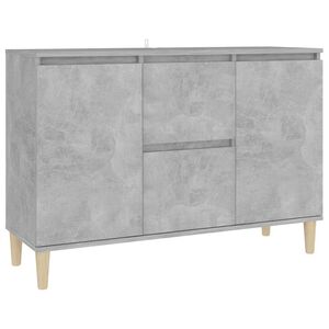 vidaXL Komoda, bet&oacute;novo siv&aacute; 101x35x70 cm, kompozitn&eacute; drevo