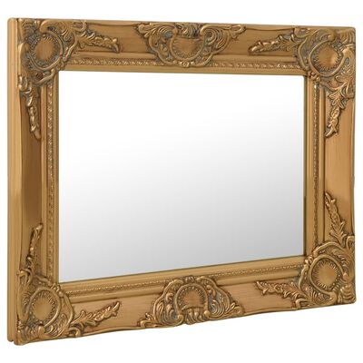 vidaXL Nástenné zrkadlo v barokovom štýle 50x40 cm zlaté