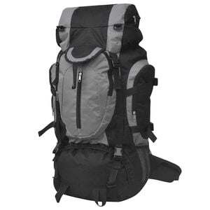 vidaXL Turistick&yacute; batoh XXL 75 l, čierno siv&yacute;