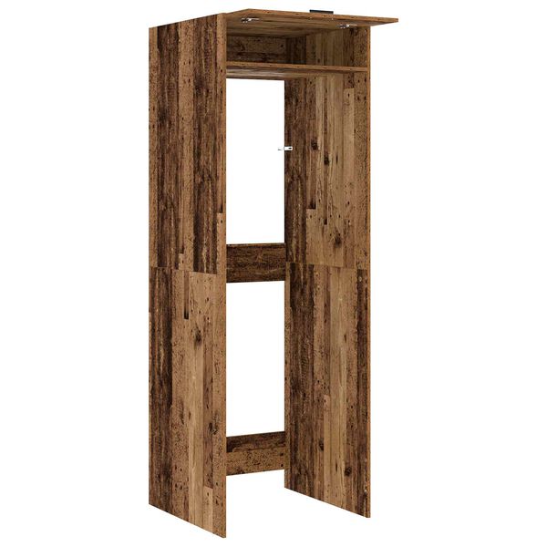 vidaXL Kabinet na pr&aacute;čku s &uacute;ložiskom Star&eacute; drevo 67,5 x 68 x 200 cm