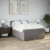 vidaXL Posteľn&yacute; r&aacute;m boxspring s matracom sivohned 160x200 cm l&aacute;tka