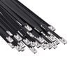 vidaXL Viazac&iacute; p&aacute;s na k&aacute;ble 50 ks 4,6 x 150 mm Čierna
