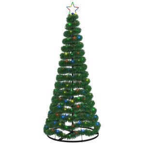 vidaXL Trblietav&yacute; LED vianočn&yacute; stromček s podstavcom EKENAS 180 cm