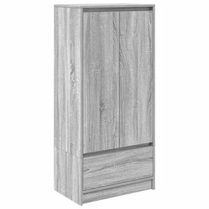 vidaXL Skrinka so z&aacute;suvkou Siv&aacute; Sonoma 55,5x34x119,5 cm