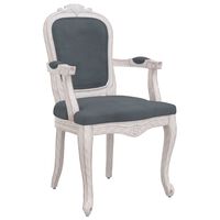 vidaXL Jedálenská stolička tmavosivá 62x59,5x100,5 cm zamat