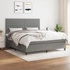 vidaXL Boxspring posteľ s matracom tmavosiv&aacute; 180x200 cm l&aacute;tka
