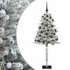 vidaXL Umel&yacute; vianočn&yacute; stromček s guľami 120 cm 150 LED Tepl&aacute; biela