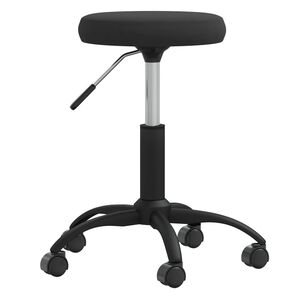 vidaXL Mas&aacute;žna stolička zamatov&aacute; čierna