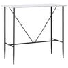 vidaXL Barov&yacute; st&ocirc;l biely 120x60x110 cm MDF