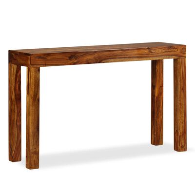 vidaXL Konzolový stolík, drevený masív sheesham, 120x35x75 cm