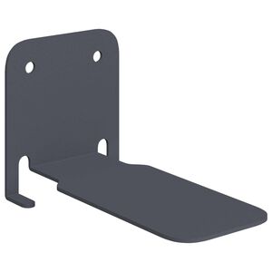vidaXL Neviditeľn&aacute; pl&aacute;vaj&uacute;ca polica 4 ks Antracit 6 x 11 x 6,5 cm