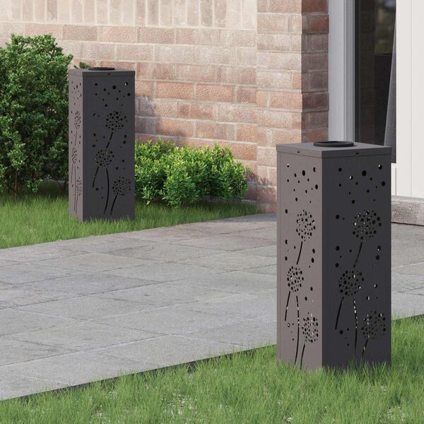 vidaXL Sol&aacute;rne LED svetlo na chodn&iacute;k 2 pcs Čierna