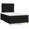 vidaXL Boxspring posteľ s matracom a LED, čierna 120x190 cm, l&aacute;tka