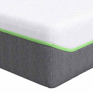 vidaXL Matrac Biela a &scaron;ed&aacute; 80 x 200 cm žak&aacute;rov&aacute; tkanina