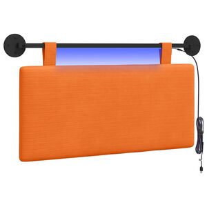 vidaXL Z&aacute;vesn&eacute; čelo postele Oranžov&aacute; Kord&uacute;rov&aacute; tkanina