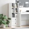 vidaXL Highboard so zásuvkou Biela 45.5 x 34 x 127 cm Kompozitné drevo
