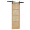 vidaXL Posuvn&eacute; dvere Pr&iacute;rodn&aacute; 73,5 x 211 cm Borovicov&yacute; mas&iacute;v