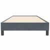 vidaXL Posteľný rám boxspring bez matracom tmavosivý 80x220 cm zamat
