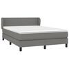 vidaXL Boxspring posteľ s matracom tmavosiv&aacute; 140x200 cm l&aacute;tka