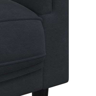 vidaXL 2-dielna sedacia súprava s vankúšmi čierna zamat