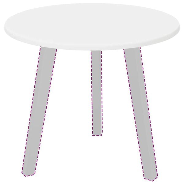 vidaXL Vrchn&aacute; doska Biela 50 x 50 x 1,5 cm Kompozitn&eacute; drevo