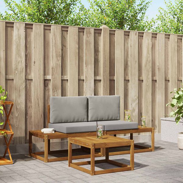 vidaXL Z&aacute;hradn&aacute; s&uacute;prava gaučov s vank&uacute;&scaron;om 3 pcs Pr&iacute;rodn&aacute;