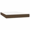 vidaXL Boxspring posteľ s matracom tmavohned&aacute; 140x190 cm l&aacute;tka