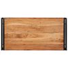 vidaXL K&uacute;peľňov&aacute; polica Hned&aacute; 100 x 50 x 23 cm Pevn&eacute; ak&aacute;ciov&eacute; drevo