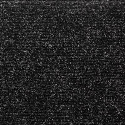 vidaXL Nášľapy na schody 10 ks čierne 65x21x4 cm vpichovaná textília