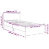 vidaXL R&aacute;m postele Star&eacute; drevo 100 x 200 cm Kompozitn&eacute; drevo