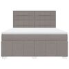 vidaXL Posteľn&yacute; r&aacute;m boxspring s matracom sivohned 180x200 cm l&aacute;tka