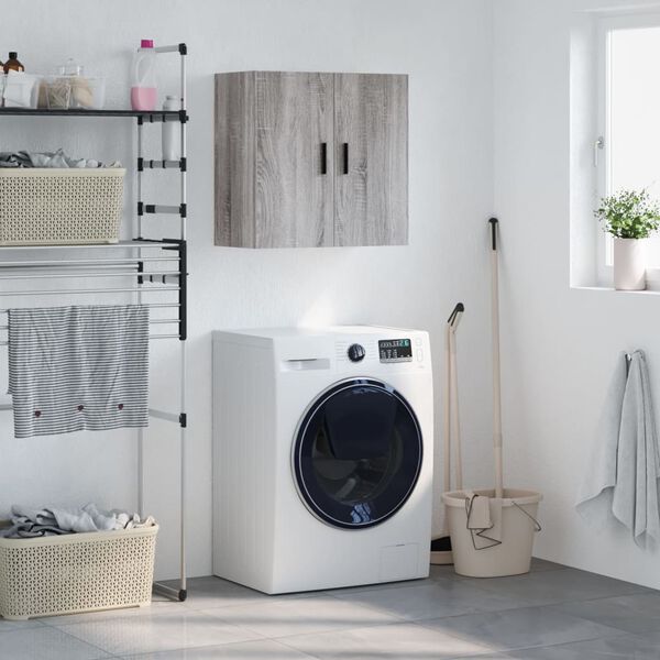 vidaXL Nástenná skrinka sivá sonoma 60x31x60 cm kompozitné drevo