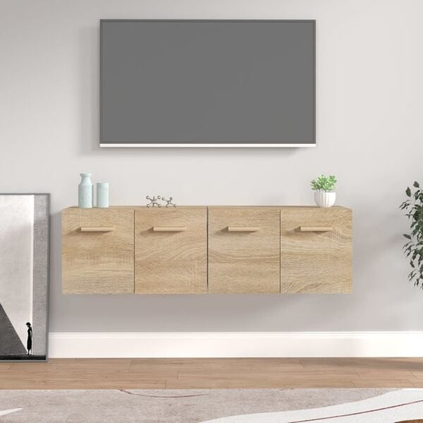 vidaXL N&aacute;stenn&eacute; skrinky 2 ks dub sonoma 60x36,5x35 cm spracovan&eacute; drevo