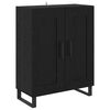 vidaXL Highboard Čierny dub 69,5 x 34 x 180 cm Kompozitn&eacute; drevo