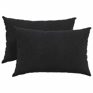 vidaXL Vank&uacute;&scaron;e na pohovku 2 pcs Čierna 60 x 40 cm Kord&uacute;rov&aacute; tkanina
