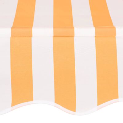 vidaXL Ručne zaťahovacia markíza 100 cm oranžová a biela pruhovaná
