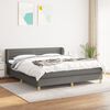 vidaXL Boxspring posteľ s matracom tmavosiv&aacute; 160x200 cm l&aacute;tka