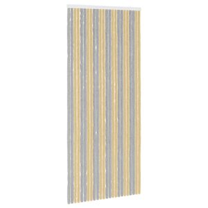 vidaXL Z&aacute;ves proti hmyzu z chenille &Scaron;ed&aacute; a b&eacute;žov&aacute; 100 x 230 cm 100% PP