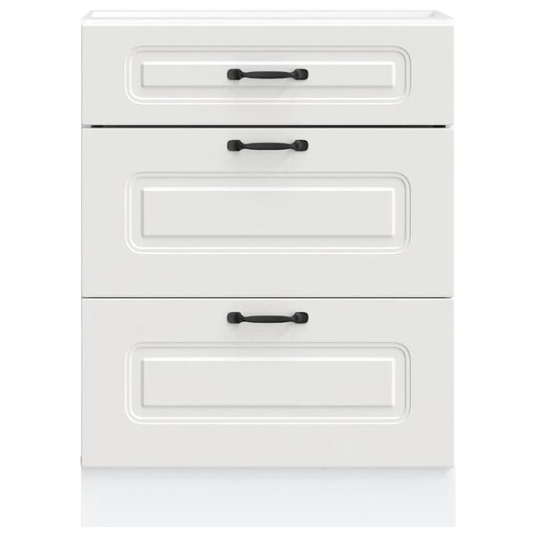 vidaXL Kuchynsk&aacute; spodn&aacute; skrinka Kalmar, biela, kompozitn&eacute; drevo