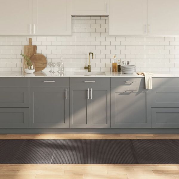 vidaXL Koberec obdĺžnikov&yacute; tmavohned&yacute; 80x400 cm bambus