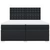 vidaXL Boxspring posteľ s matracom čierna 200x200 cm umelá koža