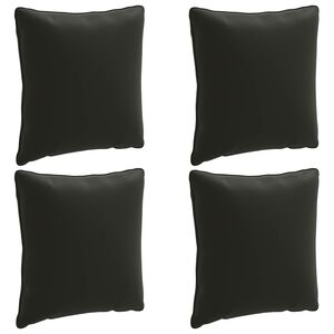 vidaXL 4-dielne vank&uacute;&scaron;e na chrb&aacute;t PUTTEN 4 pcs 100% polyester Čierna