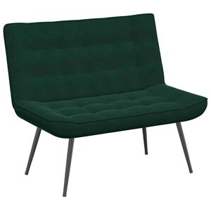 vidaXL Lavička Tmavo zelen&aacute; 110x74x84 cm Zamat