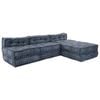 vidaXL Modul&aacute;rna pohovka 4 pcs Indigo 70 x 70 x 56 cm l&aacute;tka